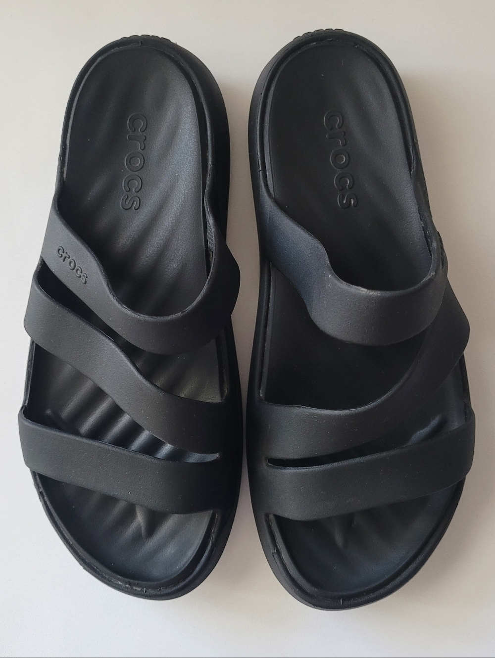 Crocs Getaway Black Strappy Sandals US Size 8